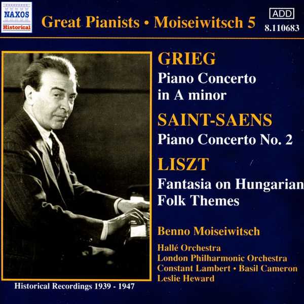 Great Pianists: Moiseiwitsch vol.5 (FLAC)