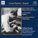 Great Pianists: Kapell: Beethoven - Piano Concerto no.2; Schubert - Waltzes; Rachmaninov - Cello Sonata (FLAC)