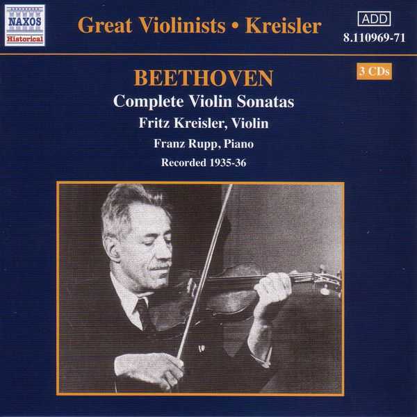 Great Violinists: Kreisler: Beethoven - Complete Violin Sonatas (FLAC)