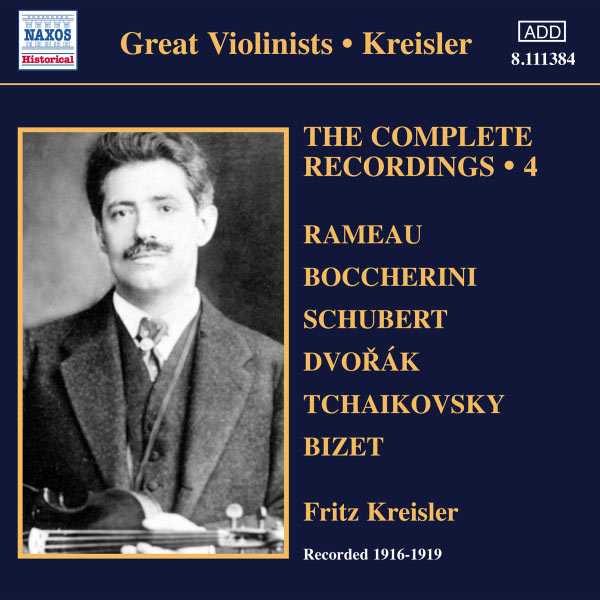 Great Violinists: Kreisler - The Complete Recordings vol.4 (FLAC)