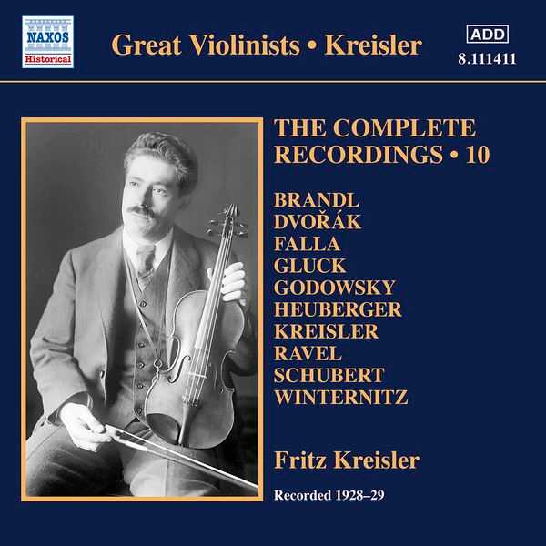 Great Violinists: Kreisler - The Complete Recordings vol.10 (24/96 FLAC)