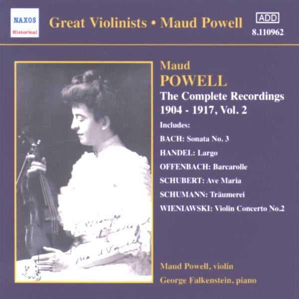 Great Violinists: Maud Powell - The Complete Recordings 1904-1917 vol.2 (FLAC)