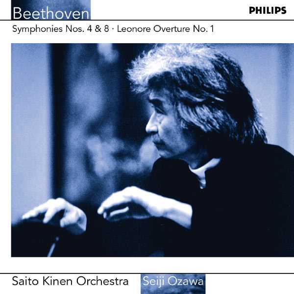 Ozawa: Beethoven - Symphonies no.4 & 8, Leonore Overture no.1 (FLAC)
