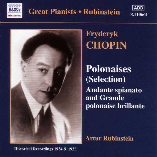 Great Pianists: Rubinstein: Chopin - Polonaises (FLAC)