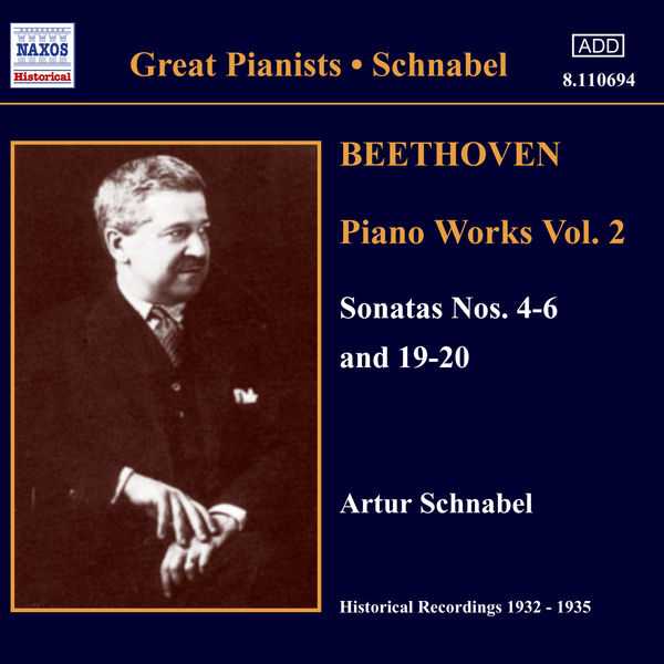 Great Pianists: Schnabel: Beethoven - Piano Works vol.2 (FLAC)