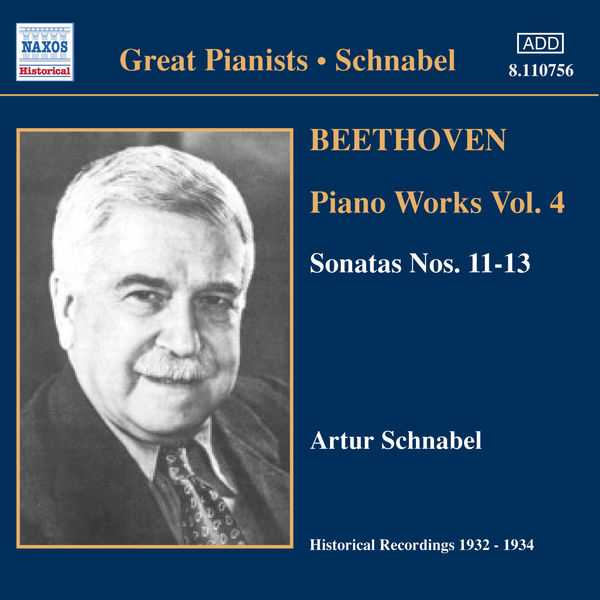 Great Pianists: Schnabel: Beethoven - Piano Works vol.4 (FLAC)