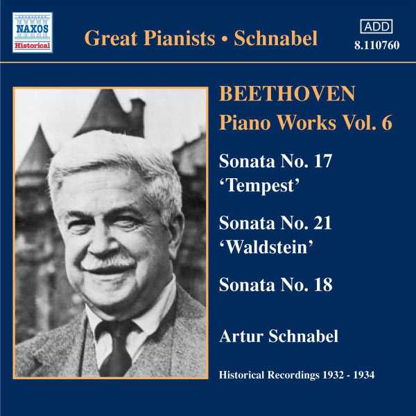 Great Pianists: Schnabel: Beethoven - Piano Works vol.6 (FLAC)