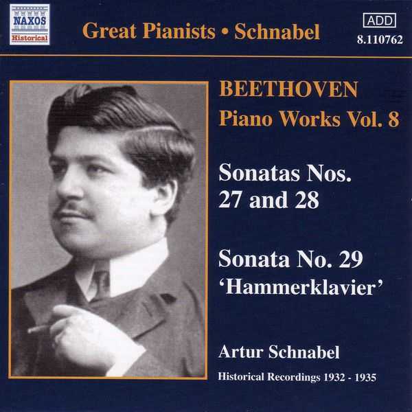 Great Pianists: Schnabel: Beethoven - Piano Works vol.8 (FLAC)