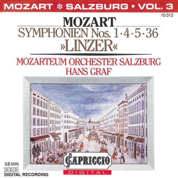 Graf: Mozart - Symphonien no.1, 4, 5 & 36 (FLAC)