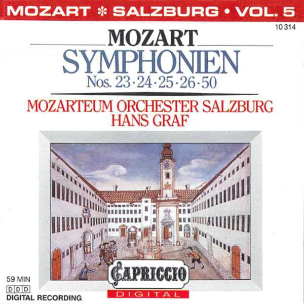 Graf: Mozart - Symphonien no.23, 24, 25, 26 & 50 (FLAC)