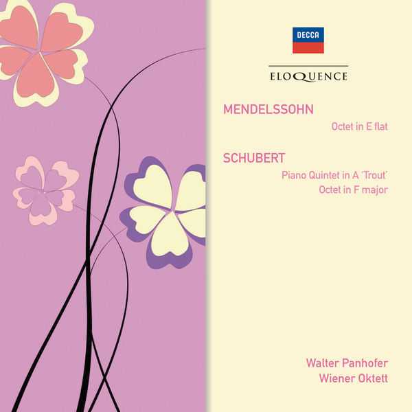 Walter Panhofer, Vienna Octet: Mendelssohn - Octet op.20; Schubert - Piano Quintet D.667 "Trout", Octet D.803 (FLAC)