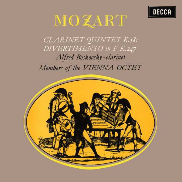 Alfred Boskovsky, Vienna Octet: Mozart - Clarinet Quintet K.581, Divertimento K.247 (24/48 FLAC)