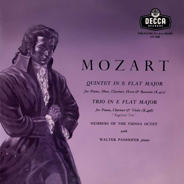 Vienna Octet: Mozart - Piano Quintet K.452, Clarinet Trio K.498 "Kegelstatt" (24/48 FLAC)