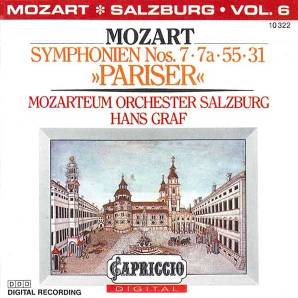 Graf: Mozart - Symphonien no.7, 7a, 55, 31 (FLAC)