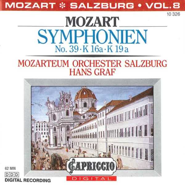 Graf: Mozart - Symphonien no.39, K.16a, K.19a (FLAC)