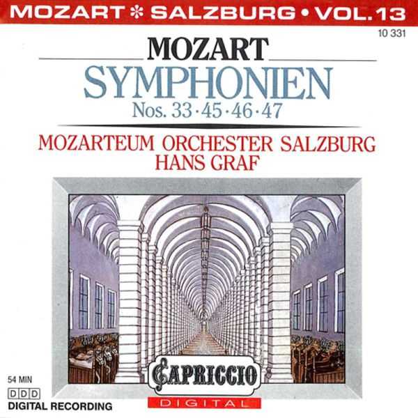 Graf: Mozart - Symphonien no.33, 45, 46 & 47 (FLAC)