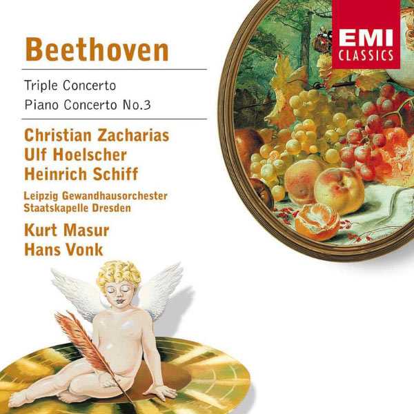 Zacharias, Hoelscher, Schiff, Masur, Vonk: Beethoven - Triple Concerto, Piano Concerto no.3 (FLAC)