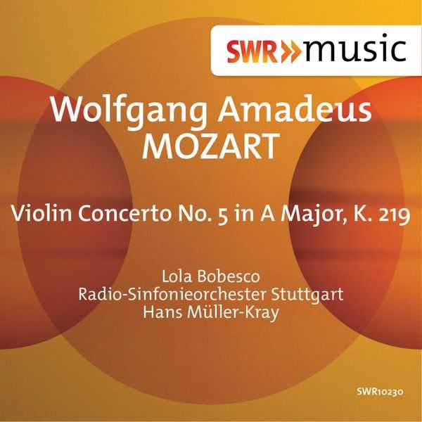 Lola Bobesco: Mozart - Violin Concerto no.5 in A Major K.219 (FLAC)