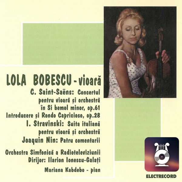 Lola Bobesco: Saint-Saëns, Stravinsky, Nin (FLAC)