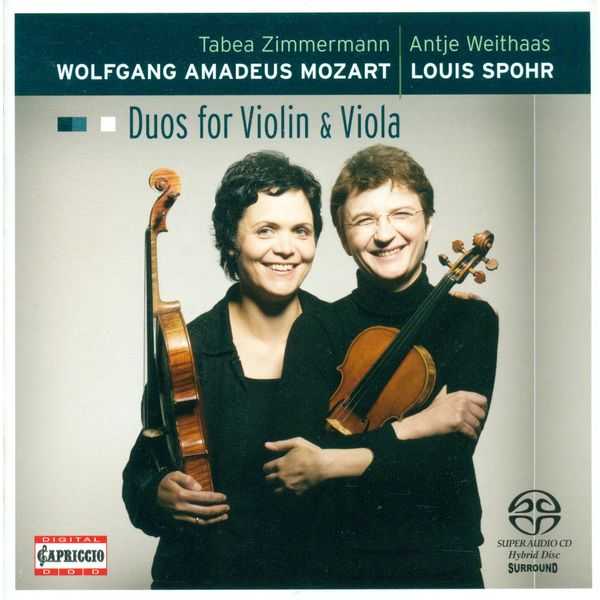 Antje Weithaas, Tabea Zimmermann: Mozart, Spohr - Duos for Violin and Viola (FLAC)