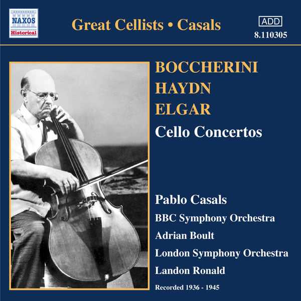 Casals: Boccherini, Haydn, Elgar - Cello Concertos (FLAC)