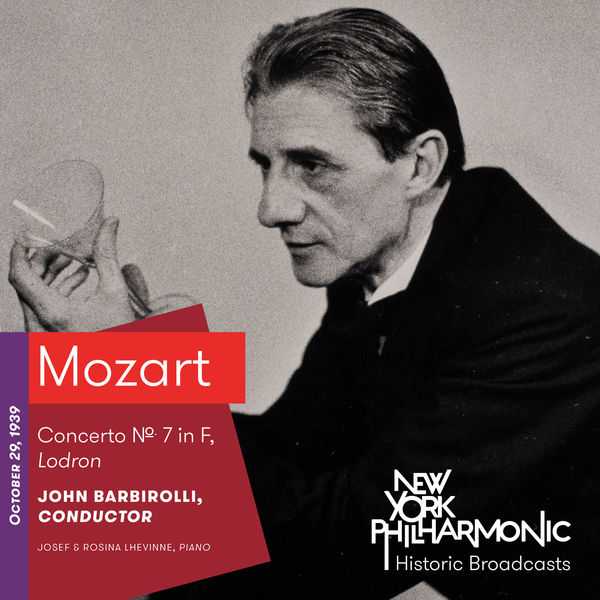 Barbirolli: Mozart - Concerto no.7 "Lodron". Recorded 1939 (FLAC)