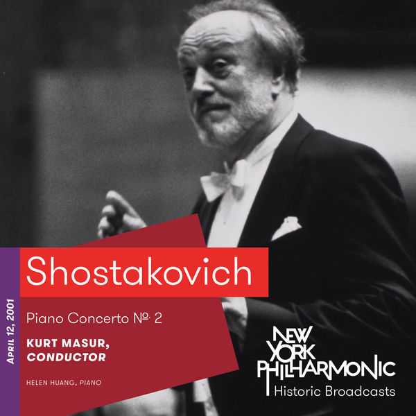 Huang, Masur: Shostakovich - Piano Concerto no.2. Recorded 2001 (FLAC)