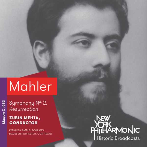 Battle, Forrester, Mehta: Mahler - Symphony no.2 Resurrection. Recorded 1982 (FLAC)