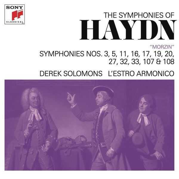 Derek Solomons, L'Estro Armonico: Haydn - Symphonies no.3, 5, 11, 16, 17, 19, 20, 27, 32, 33, 107 & 108 (24/44 FLAC)