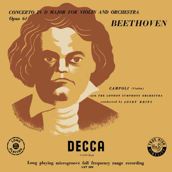 Campoli, Krips: Beethoven - Concerto in D Major for Violin and Orchestra (FLAC)