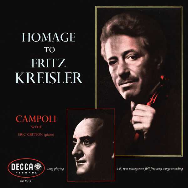 Campoli: Homage to Fritz Kreisler (FLAC)