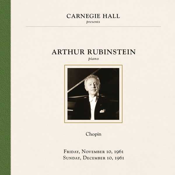 Carnegie Hall presents Arthur Rubinstein 1961 (FLAC)
